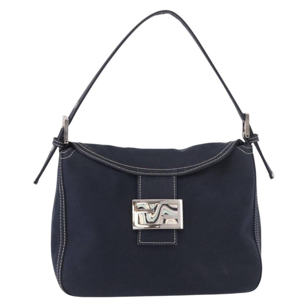Fendi Mamma Baguette Shoulder Bag Blue